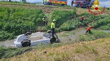 Tragedia a Concordia Sagittaria: imprenditore muore annegato nella sua Lamborghini Gallardo