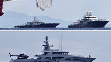 Tre giganti al largo della Costa d’Amalfi: Andromeda, Multiverse e Seven Seas
