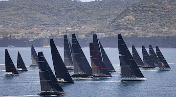 Tre Golfi Sailing Week 2025, a Sorrento il primo giorno di regate inshore dell’IMA Maxi European Championship