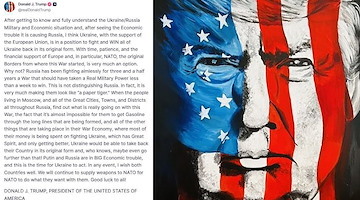 Trump confonde la guerra in Ucraina per una partita di calcio: “Che vinca il migliore”