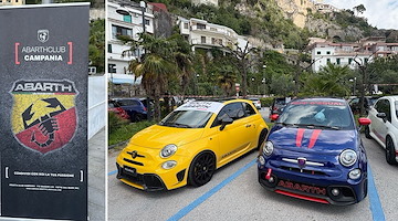 Vietri sul Mare tappa campana del Tour della Abarth: oltre 100 vetture colorano le strade della frazione Marina 