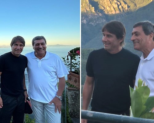 Antonio Conte si rilassa in Costiera approfittando della sosta delle Nazionali: tappa a Ravello 