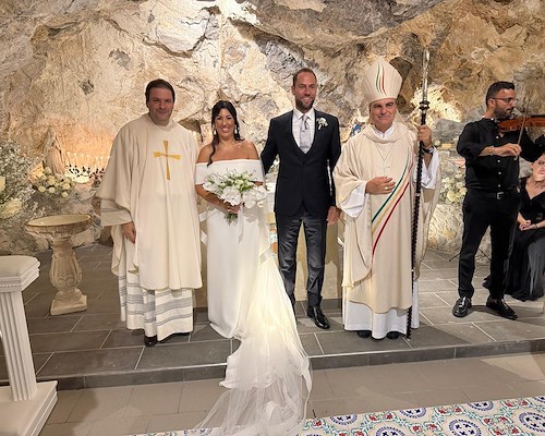 Praiano, al Grand Hotel Tritone le nozze di Erasmo e Marianna. Auguri!