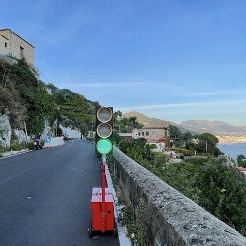 A Cetara istituito il senso alternato sulla SS163 Amalfitana