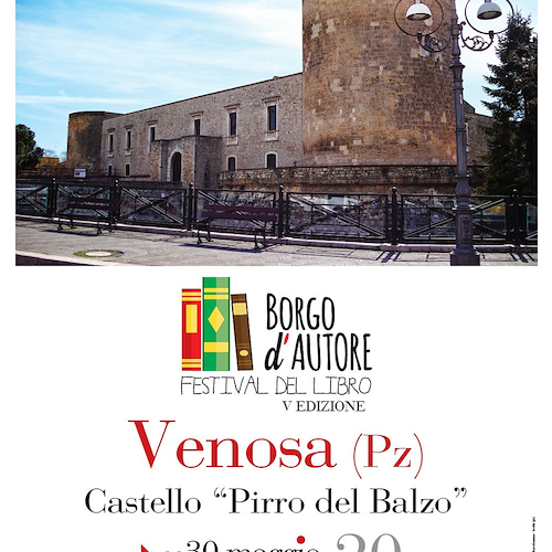La quinta edizione del festival dal 30 maggio al 2 giugno nel Castello Pirro del Balzo con oltre 40 appuntamenti, 33 autori, 17 editori in fiera, mostre, concerti e attività per ogni età