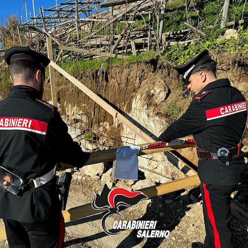 Abusivismo edilizio in Costiera Amalfitana: 29 persone denunciate tra Amalfi e Tramonti<br />&copy; Carabinieri Salerno