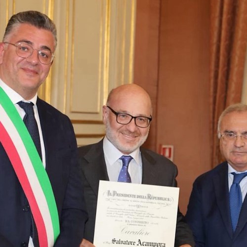 Sindaco Tommaso Naclerio, Salvatore Acampora e il Prefetto sua eccellenza Claudio Palomba