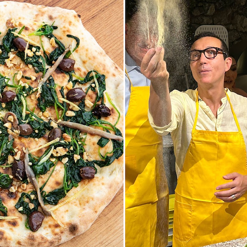Amalfi: alla Locanda della Canonica ecco la "Pizza Pompei", la nuova creazione di Gino Sorbillo 