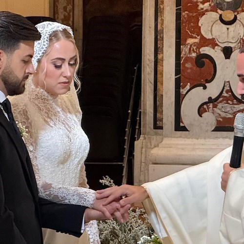Amalfi, Giuseppe Leone e Martina Florio oggi sposi