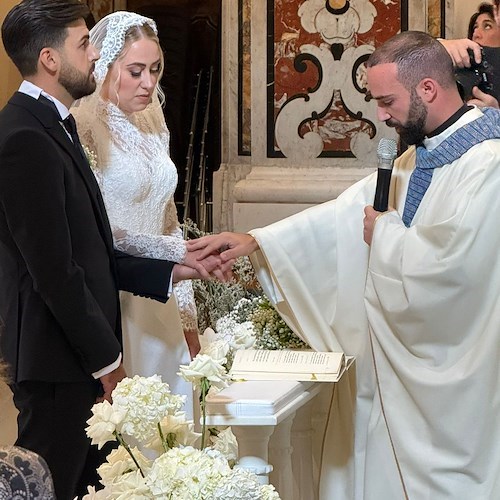 Amalfi, Giuseppe Leone e Martina Florio oggi sposi