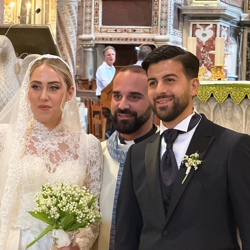 Amalfi, Giuseppe Leone e Martina Florio oggi sposi