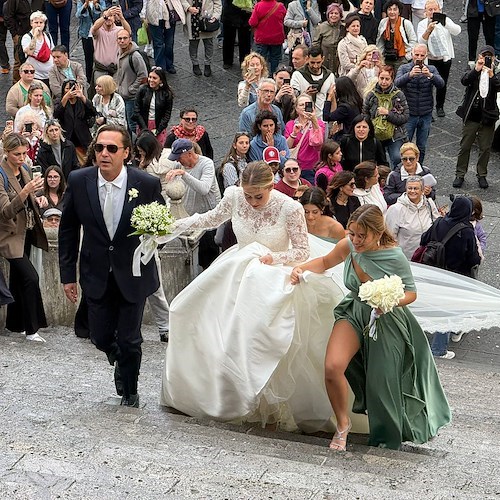 Amalfi, Giuseppe Leone e Martina Florio oggi sposi