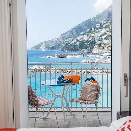 Vista sul mare di Amalfi dall'albergo<br />&copy; Hotel Marina Riviera