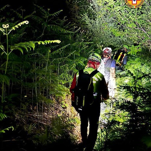 Escursionista soccorso a Gragnano<br />&copy; Soccorso Alpino e Speleologico della Campania
