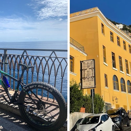 Auto investe bicicletta nel tunnel di Amalfi: ciclista in ospedale