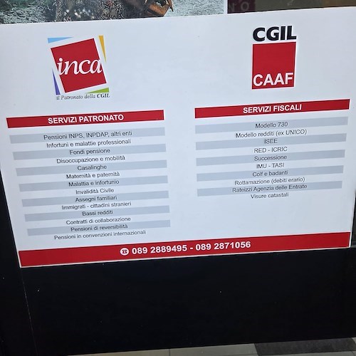 CAF CGIL Minori: un punto di riferimento per famiglie e cittadini della Costiera