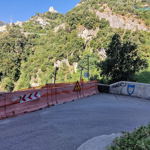 Strada Ravello interdetta a mezzi pesanti<br />&copy; Christian D'Urzo