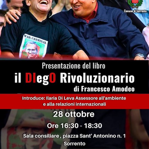 "El DIegO rivoluzionario", a Sorrento la presentazione del libro di Francesco Amodeo