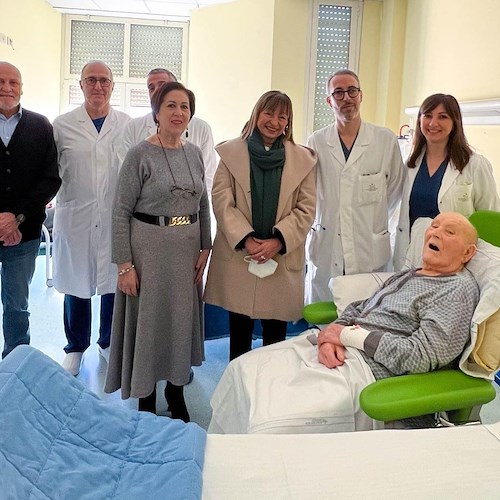 Il signor Dario è il paziente più anziano al mondo ad essere sottoposto a endoscopia<br />&copy; Donatella Tesei