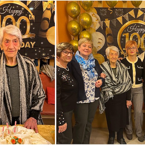 Gioia a Tramonti per i 100 anni di Rosa Viggiano: festa in famiglia a Borgo San Dalmazzo