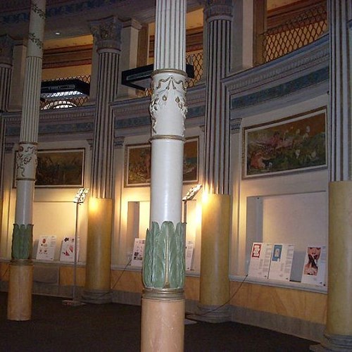 Alcune delle tavole esposte alla Casa dell’Architettura - ex Acquario Romano