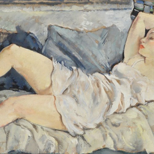 Modella sdraiata, 1934, olio su tela, cm 70x130, Milano, Courtesy Studiolo Fine Art<br />&copy; Bernardino Palazzi