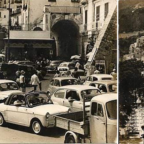 Il caos del traffico, corsi e ricorsi storici: Amalfi negli anni '60 nelle foto d'archivio di Sigismondo Nastri