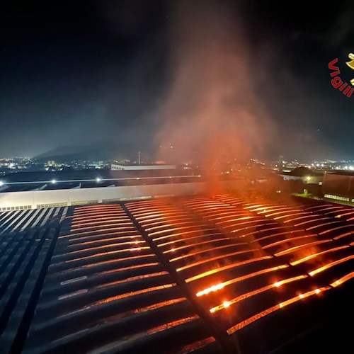 Incendio a Fisciano