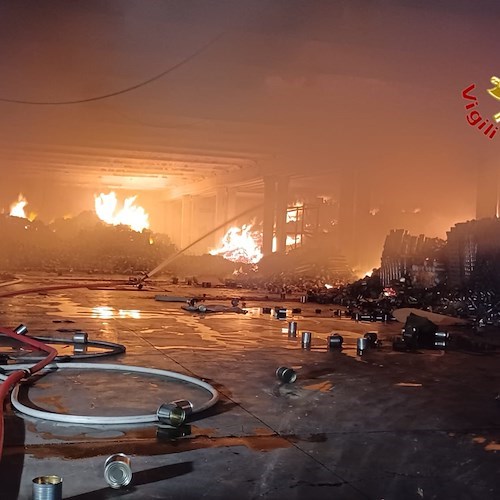 Incendio a Fisciano