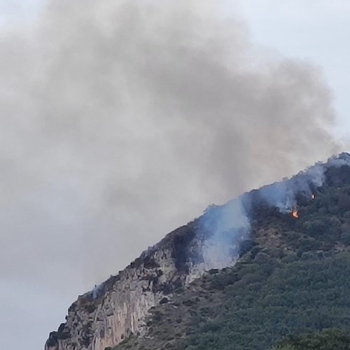 Incendio a Sant'Agnello <br />&copy; Protezione Civile di Piano di Sorrento