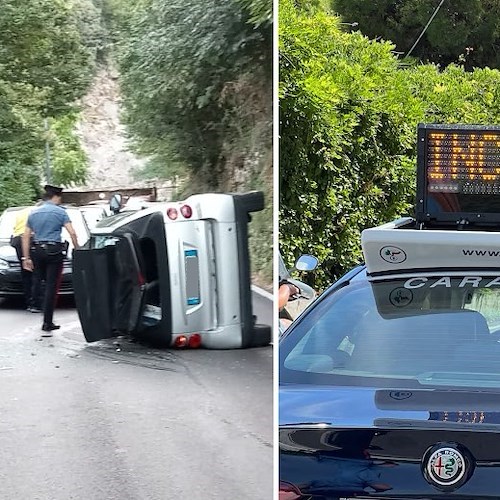 Auto si ribalta Tramonti<br />&copy; Il Vescovado