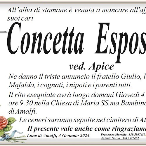 Lutto Lone di Amalfi
