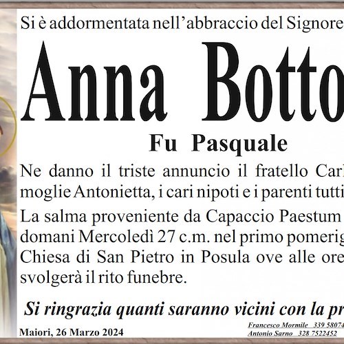 Lutto a Maiori