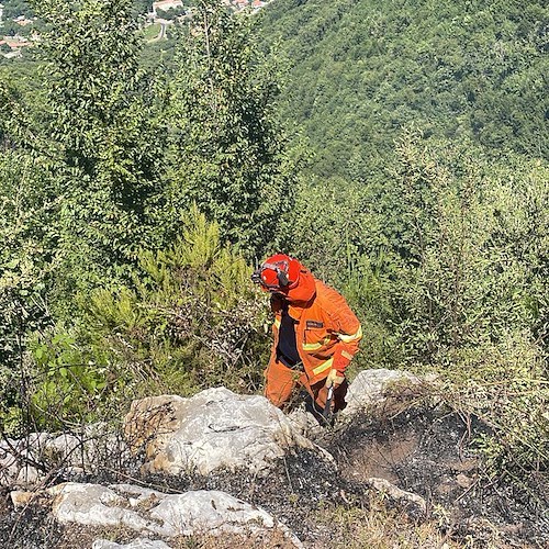 Incendio Tramonti volontari