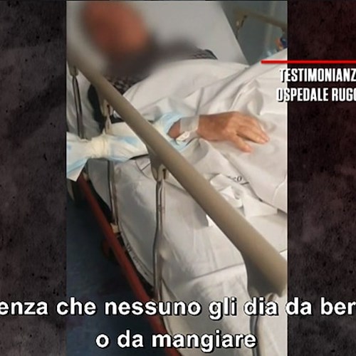 Pazienti legati alle barelle al "Ruggi" di Salerno, blitz dei Nas negli studi di La7: sequestrano i video choc <br />&copy; La7