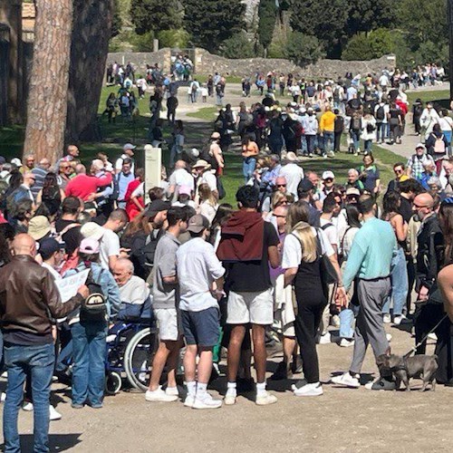 Turisti a Pompei