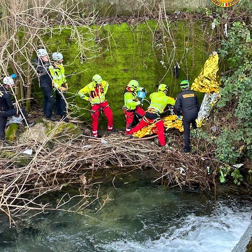 Precipita dalla finestra di casa nel fiume Sele, 82enne muore in provincia di Avellino<br />&copy; Soccorso Alpino e Speleologico Campania CNSAS