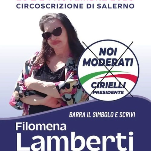 Regionali, Filomena Lamberti capolista di Noi Moderati in Campania