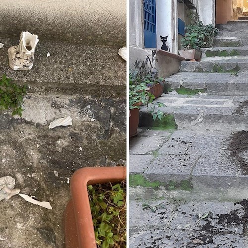 Risveglio in “disordine” per Vietri sul Mare: danneggiati vasi, arredi e statuina della Madonna