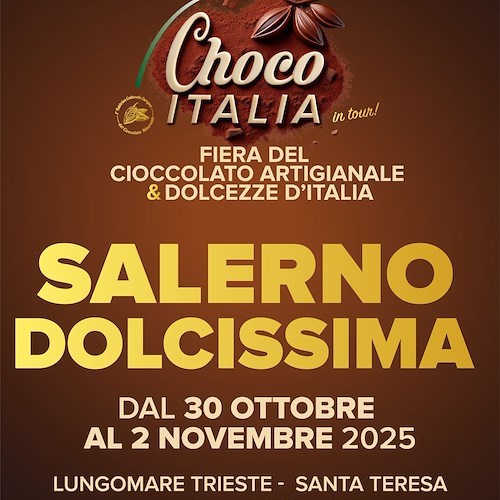 Salerno Dolcissima: dal 30 ottobre al 2 novembre il lungomare si trasforma nel regno del cioccolato