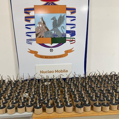 Scafati, Guardia di Finanza sequestra articoli pirotecnici e petardi artigianali per oltre 30mila euro