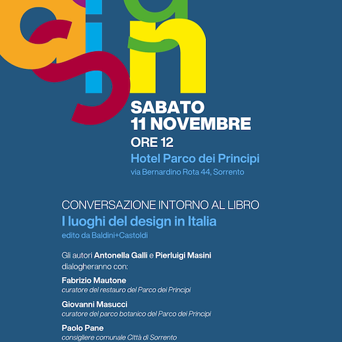 Sorrento: all'Hotel Parco dei Principi una conversazione intorno al libro "I luoghi del Design in Italia"