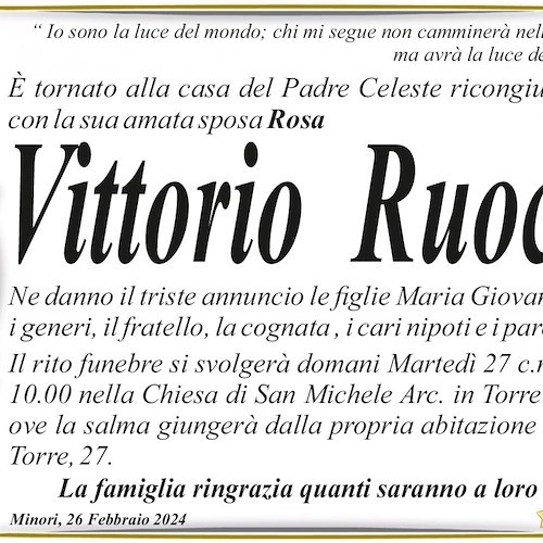 Lutto a Minori