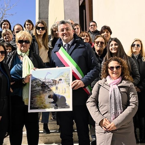 Una delegazione del Comune di Agerola a Balvano per rendere omaggio alle vittime della tragedia ferroviaria<br />&copy; Comune di Agerola