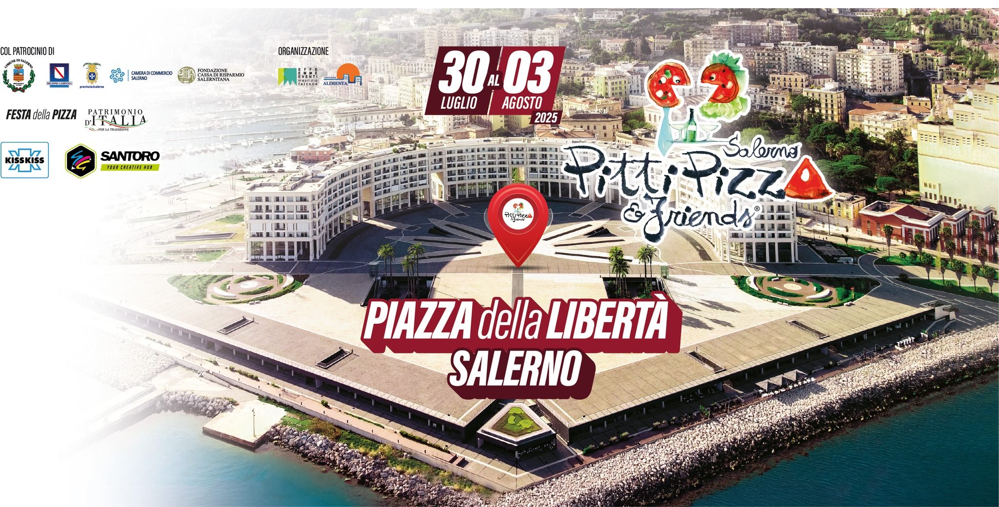 Notizie Costiera Amalfitana - A Salerno torna Pitti Pizza & Friends: dal 30  luglio al 3 agosto l'appuntamento è per la prima volta in Piazza della  Libertà